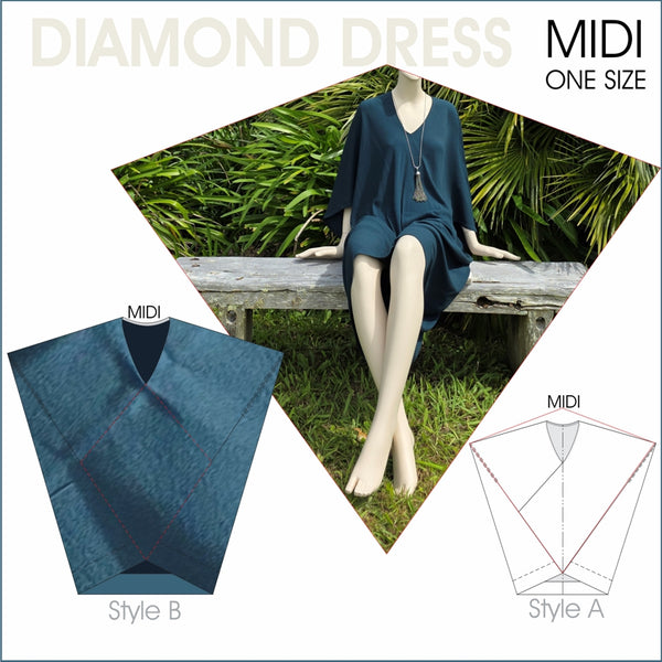 Diamond Dress-MIDI Pattern PDF