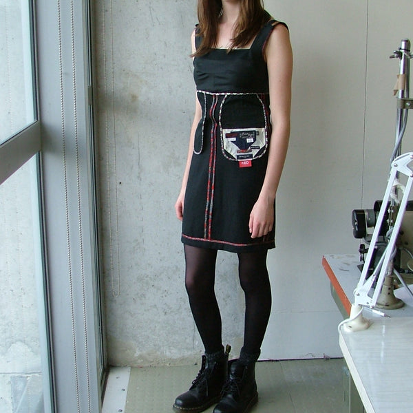 RedDress T-Series Black Pinafore Dress